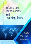 ISSUE 2 (100) OF THE ELECTRONIC PROFESSIONAL JOURNAL "INFORMATION TECHNOLOGIES AND LEARNING TOOLS"